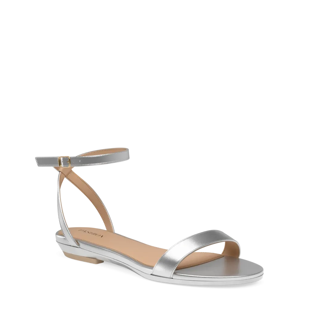 The Brenna - Matte Silver Flat