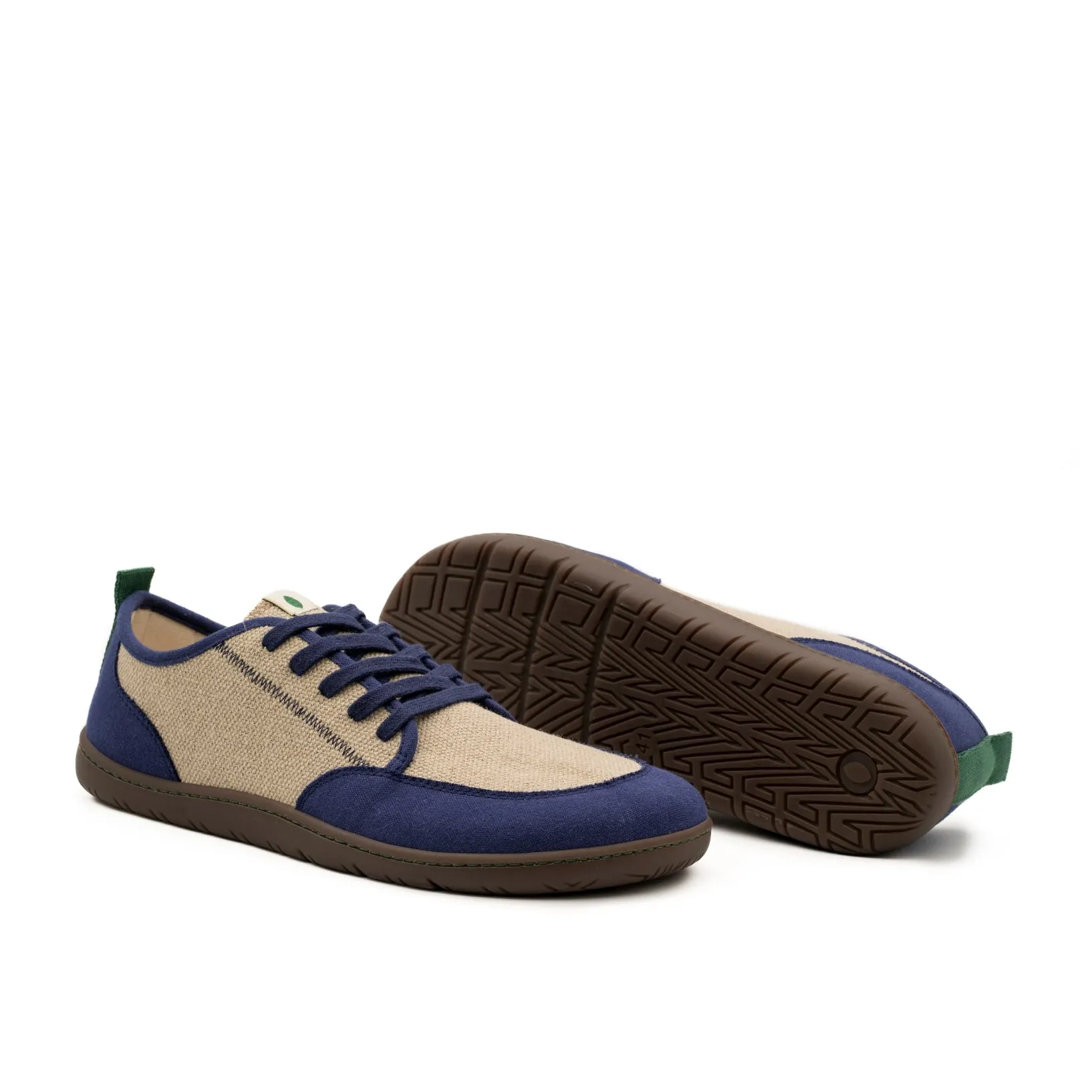 Vegan barefoot blue-linen TON020