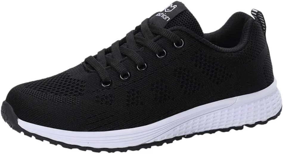 Women's Sneakers Athletic Sport Running Shoes Lace Up Mens Casual Shoes Slip On Men's Shoes Casual Black Platform Sneaker Tennis Shoe Cross Trainer Shoe